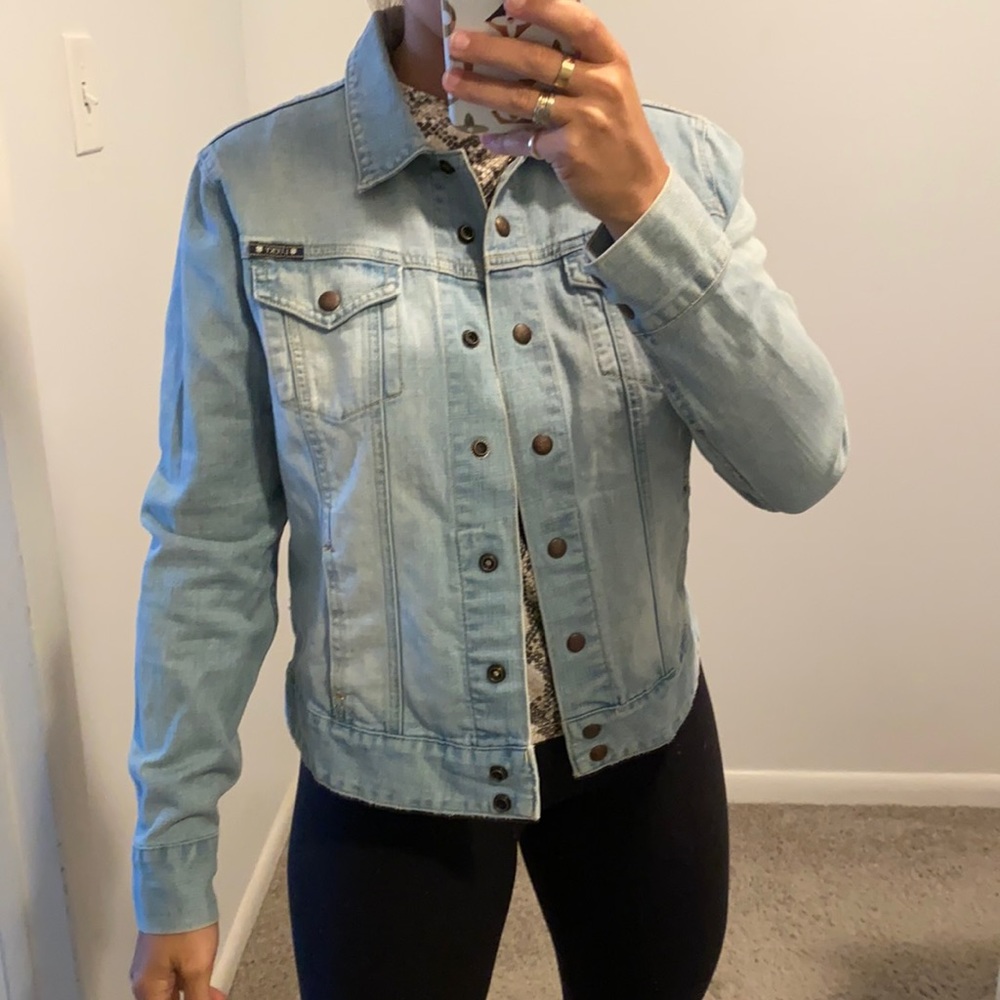 Lucky brand light wash jean jacket